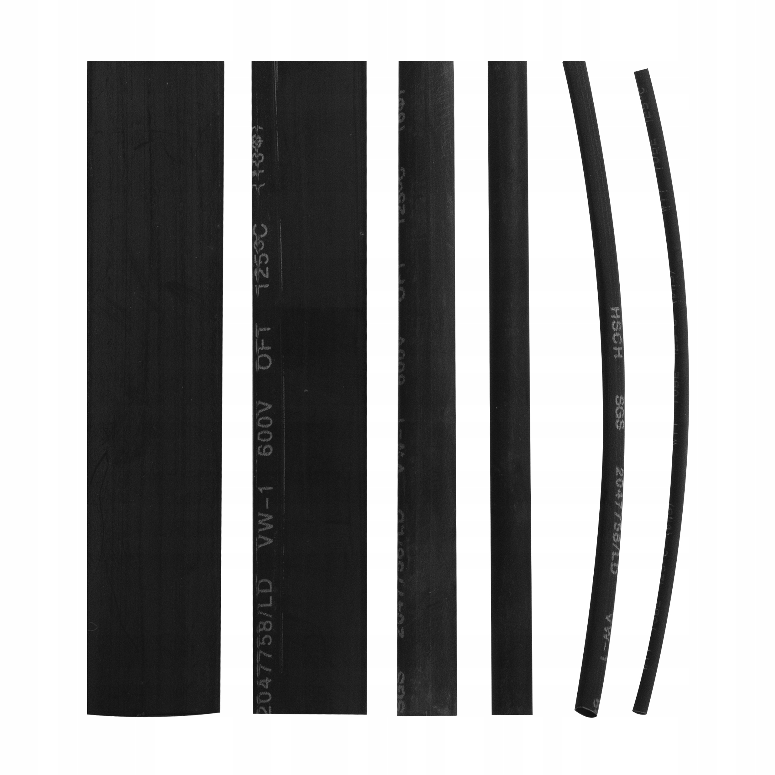 NEKU ZESTAW RUREK TERMOKURCZLIWYCH CZARNE 100szt Rodzaj termokurczliwa