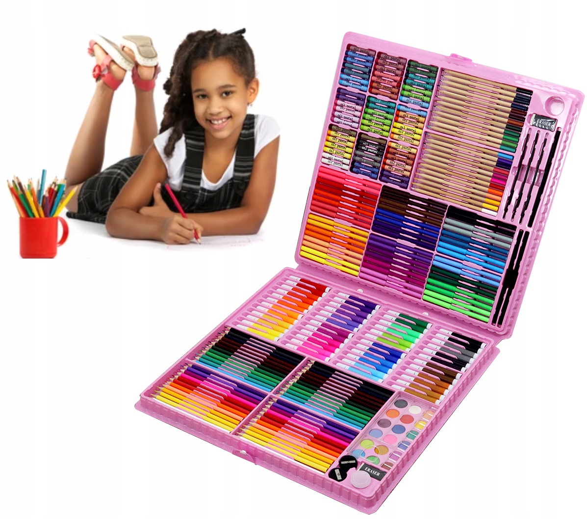 

Zestaw Art 288 elementów Pisaki Kredki