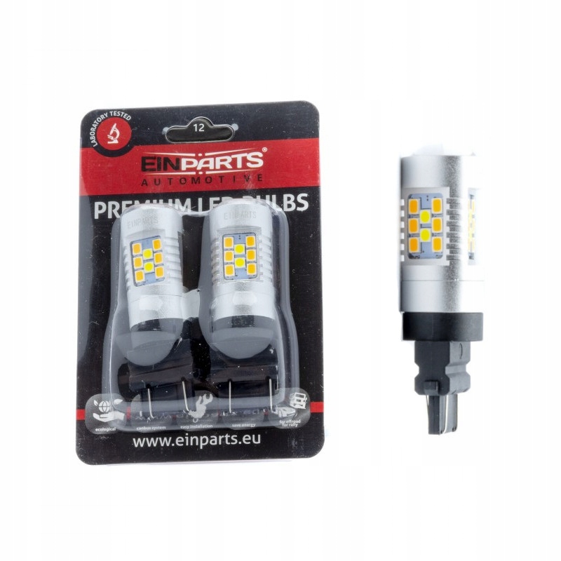 Żarówki P27/7W Led Dwukolorowa Biały Pomarańczowy Canbus