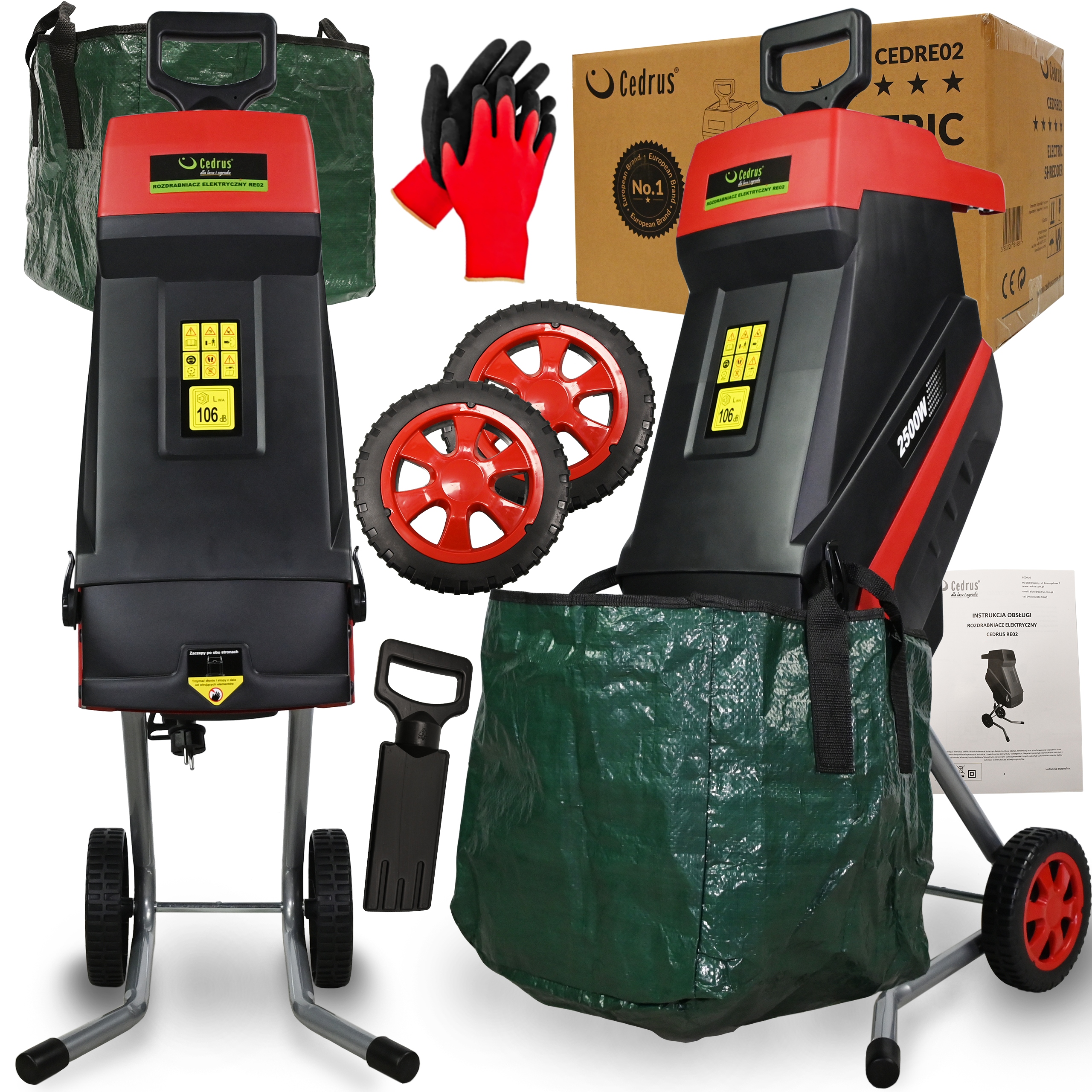 

Rozdrabniacz Elektryczny Do Gałęzi Cedrus 2500W XL
