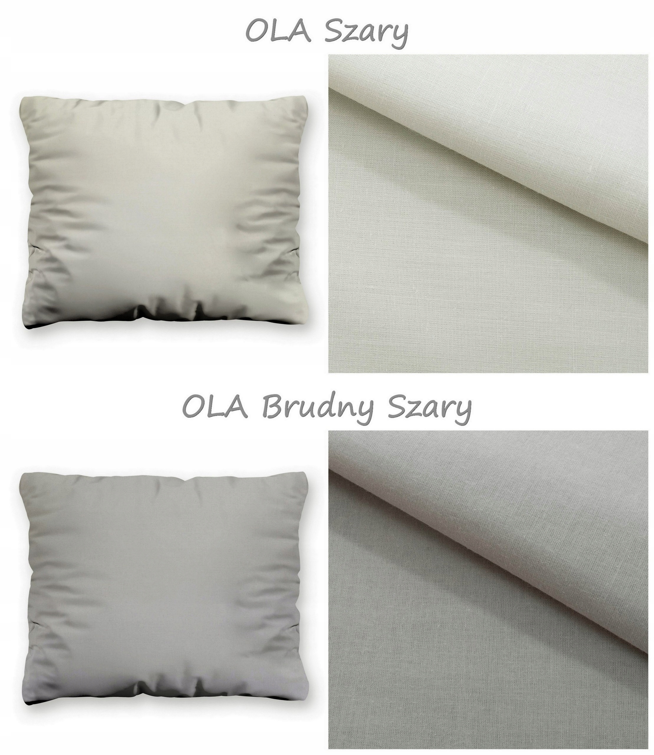 Poszewka na poduszkę 50x60 bawełniana do spania dekoracyjna na suwak zamek Długość (cm) 50 cm