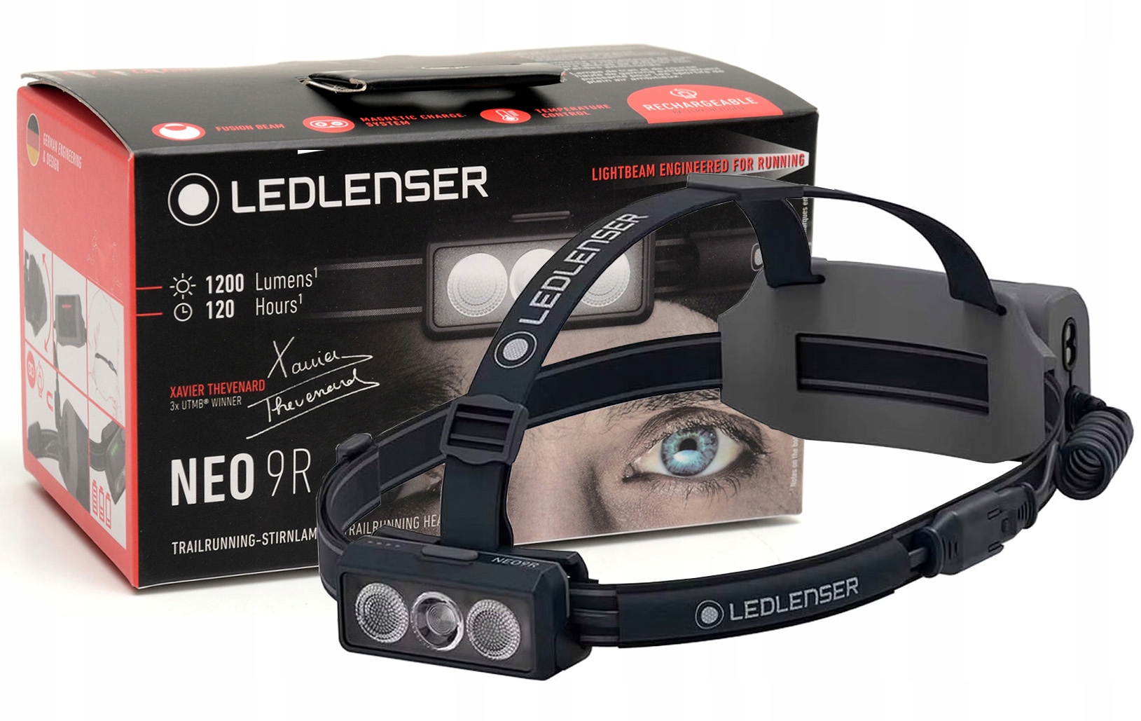 Latarka czołowa Ledlenser NEO9R 1200 lm czarna