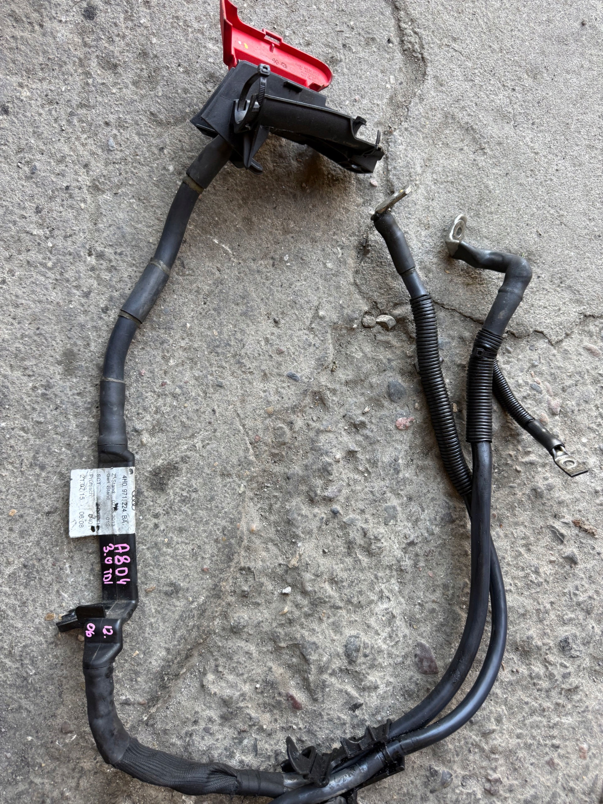 AUDI A8 D4 3.0 TDI terminal plus bundle alternator ROZRUSZNIKA 4H0971224BA