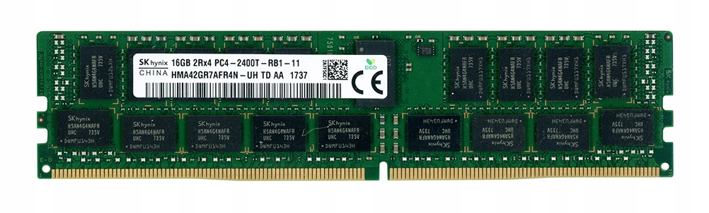 Sk Hynix 16GB DDR4 2400MHz Ecc HMA42GR7AFR4N-UH