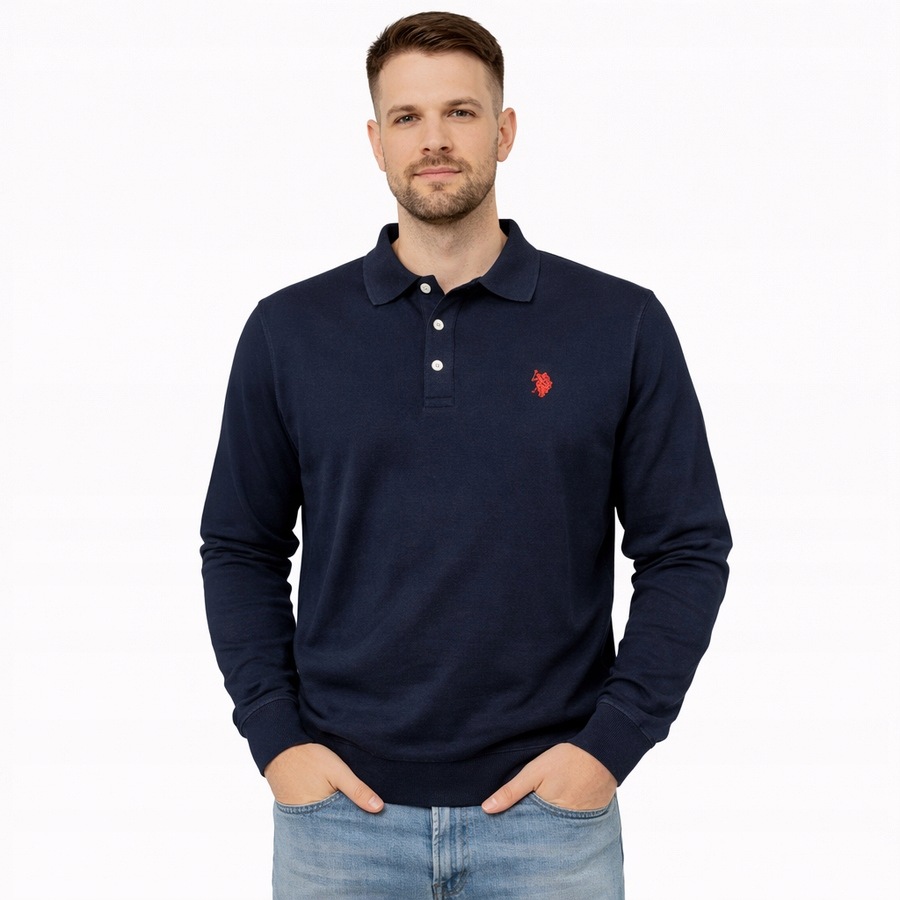 Pánský svetr U.s. Polo Assn. Carlo US42 173 057 002441 Tmavě modrý L