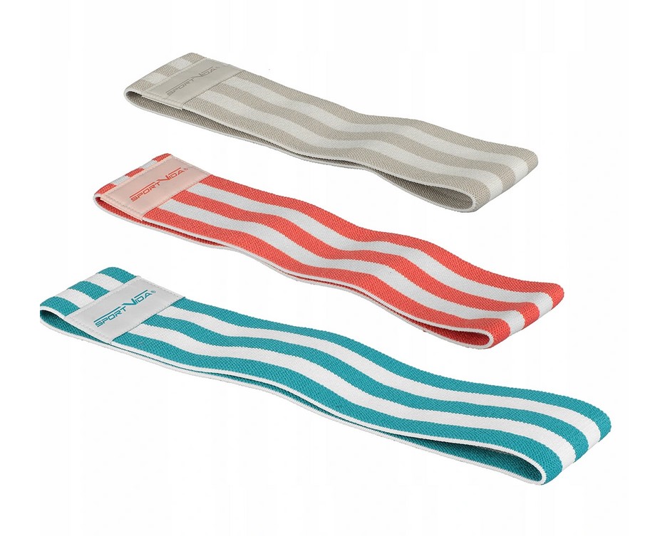 ZESTAW GUM DO ĆWICZEŃ HIP BAND TAŚMY MATERIAŁOWE Szerokość 76 mm