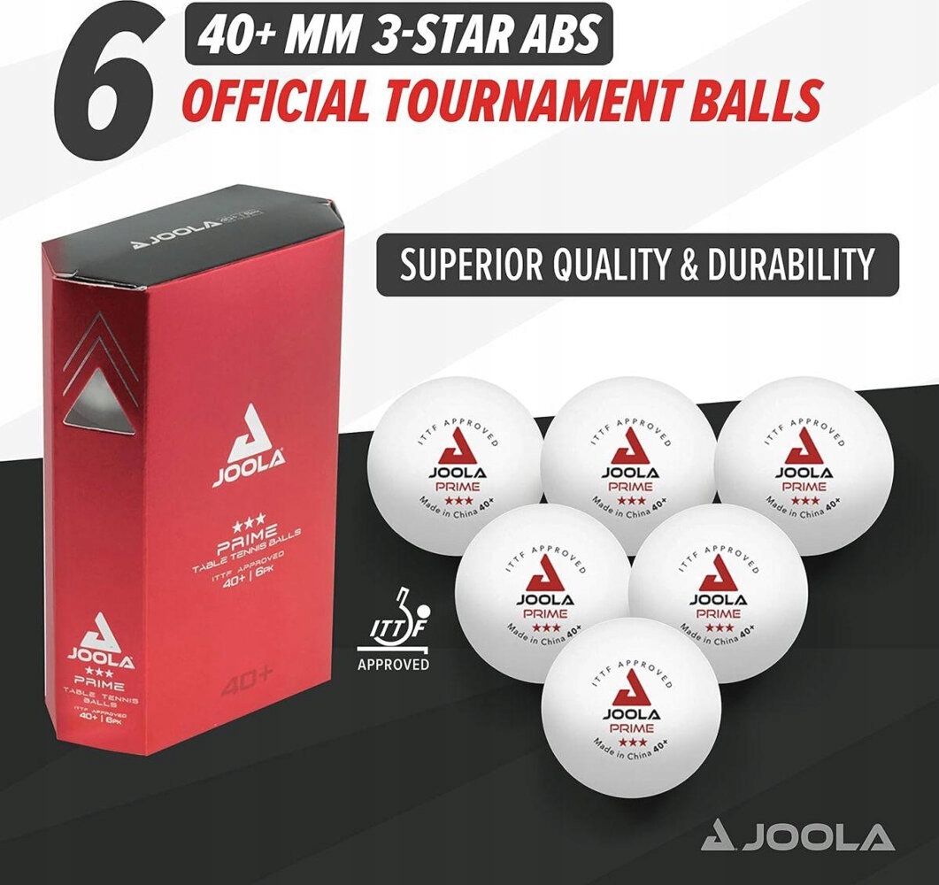 PIŁECZKI DO TENISA STOŁOWEGO JOOLA PRIME 6SZT BIAŁA EAN (GTIN) 4002560400319