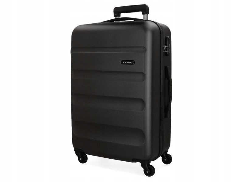Roll Road Flex Black, Walizka podróżna Abs, 75x52x28cm, 91L, 5849360 (duża)