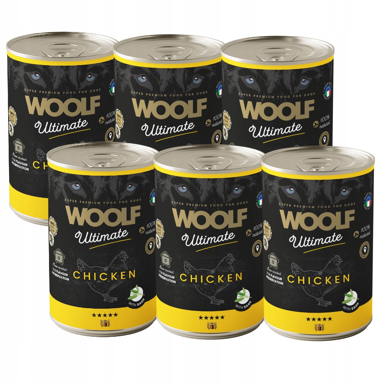 Levně Woolf Ultimate Dog Can Chicken Krmivo Vlhké Monoproteinové Kuřecí Svařovací