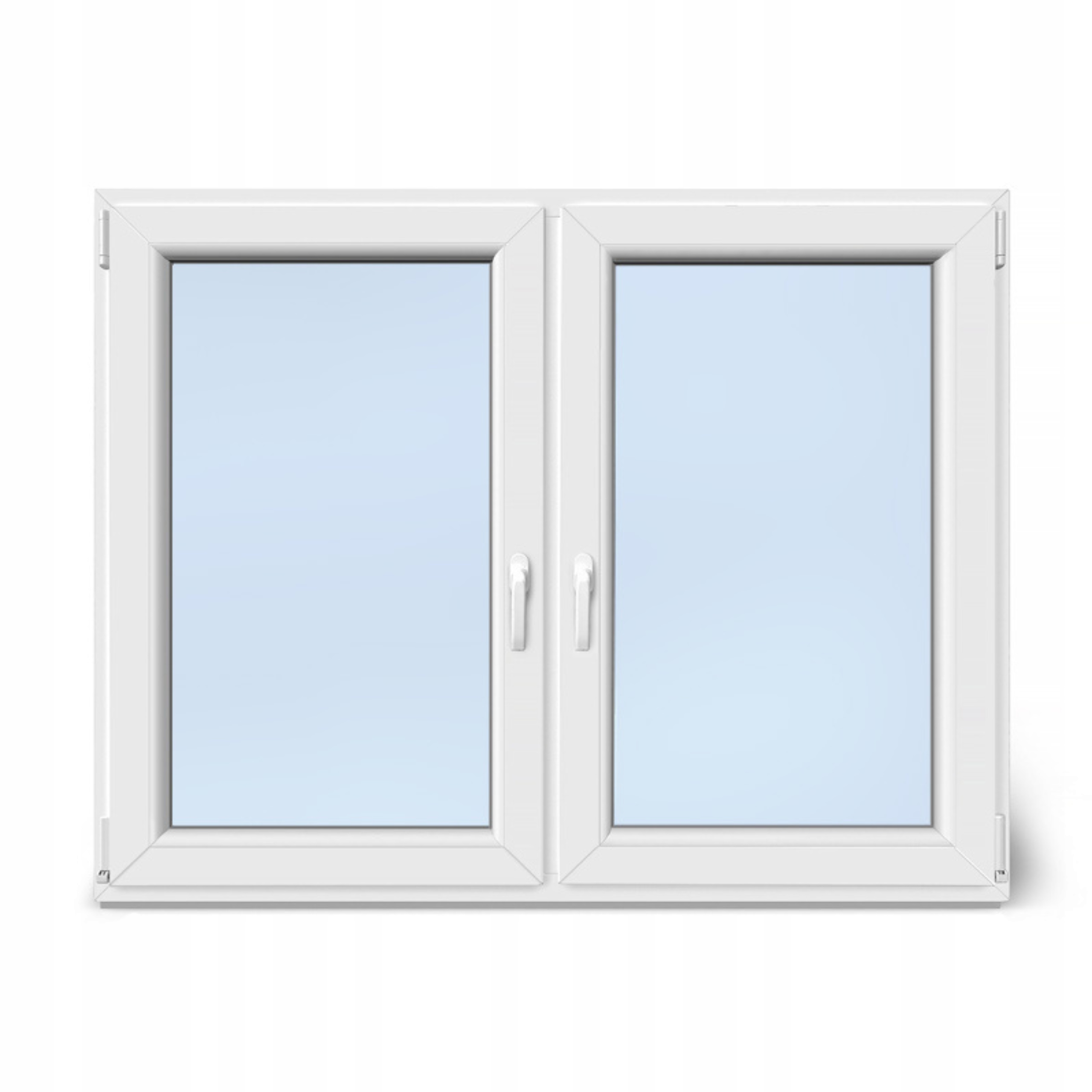 Окно ПВК пластик RU типичное двойное стекло белое от руки 1465 КС 1135мм новое