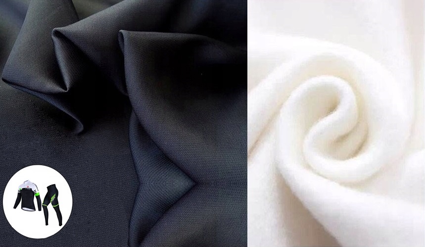 MĘSKI STRÓJ ROWEROWY KOMPLET KOLARSKI Z WKŁADKĄ ŻELOWĄ I OCIEPLENIEM ZIMA L Materiał dominujący poliester