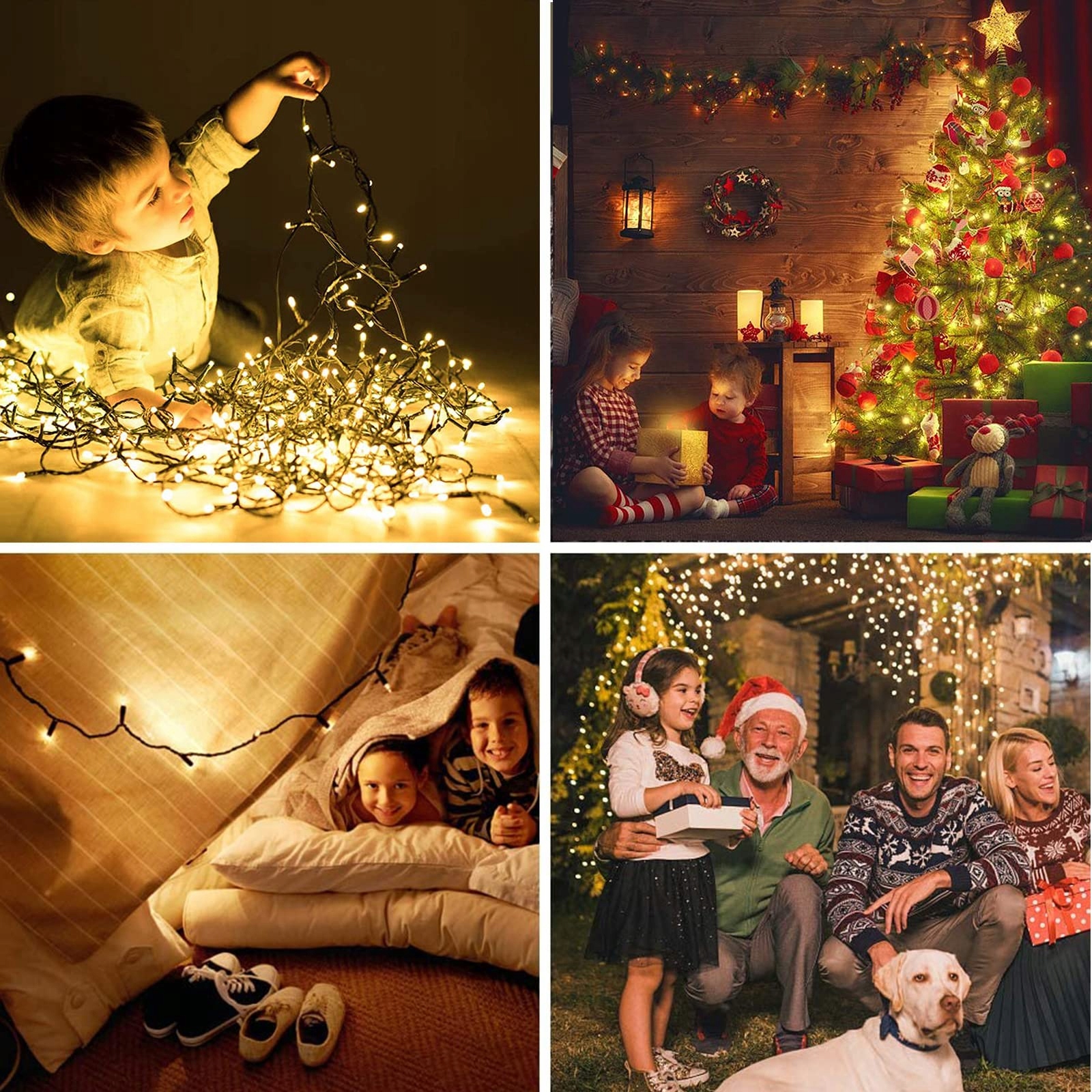 NEXVIN GIRLANDA LAMPKI CIEPŁE WODOODPORNE ŚWIĄTECZNE 20M 200 DIODY LED — miniatura 7