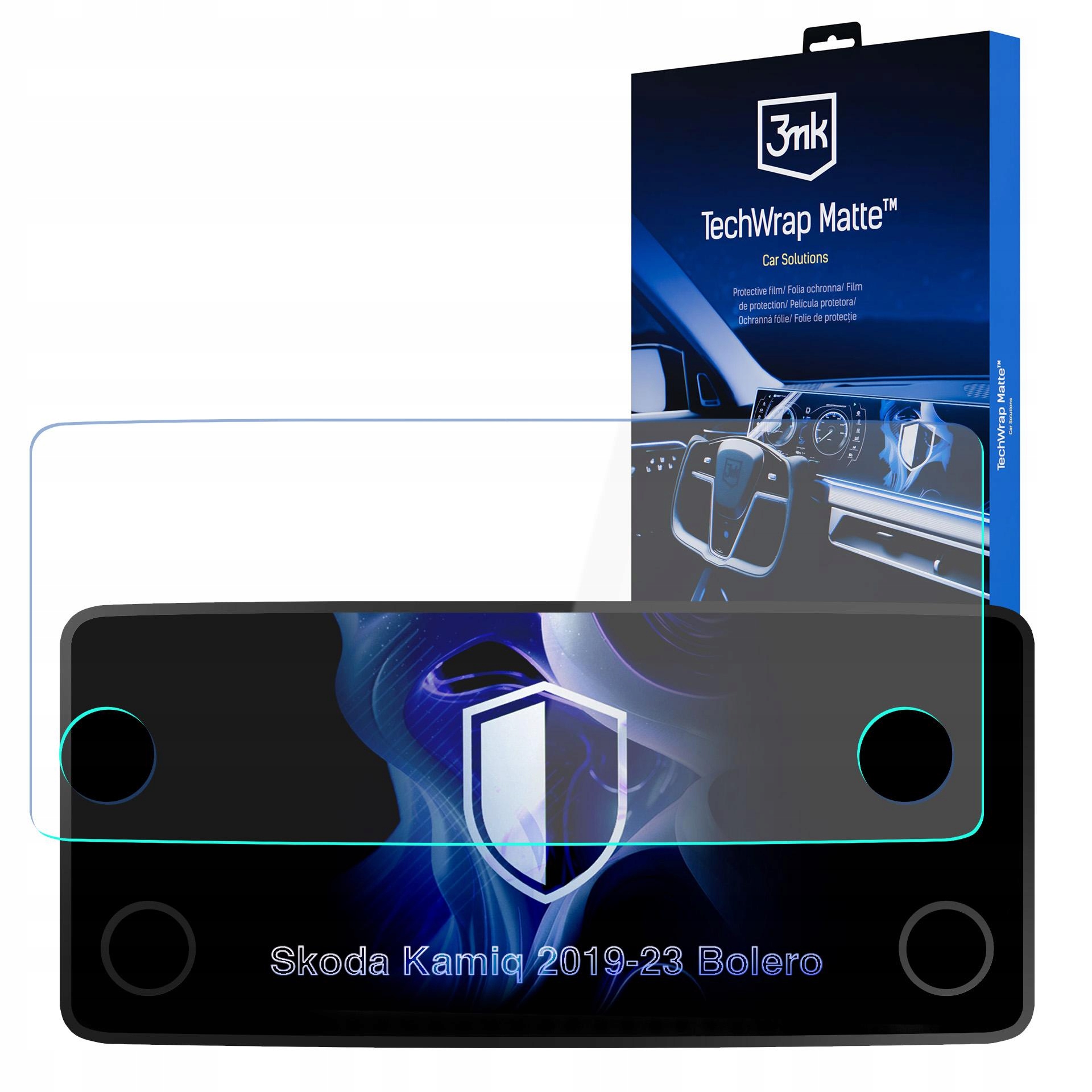 Fólie na displej navigace pro Škoda Kamiq Bolero 2019-23 3mk TechWrap