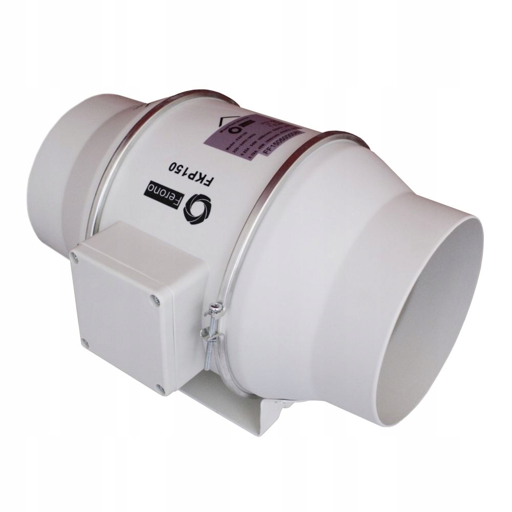 Kanálový ventilační ventilátor Ferono FKP150 dvourychlostní 530 m³/h 230 V