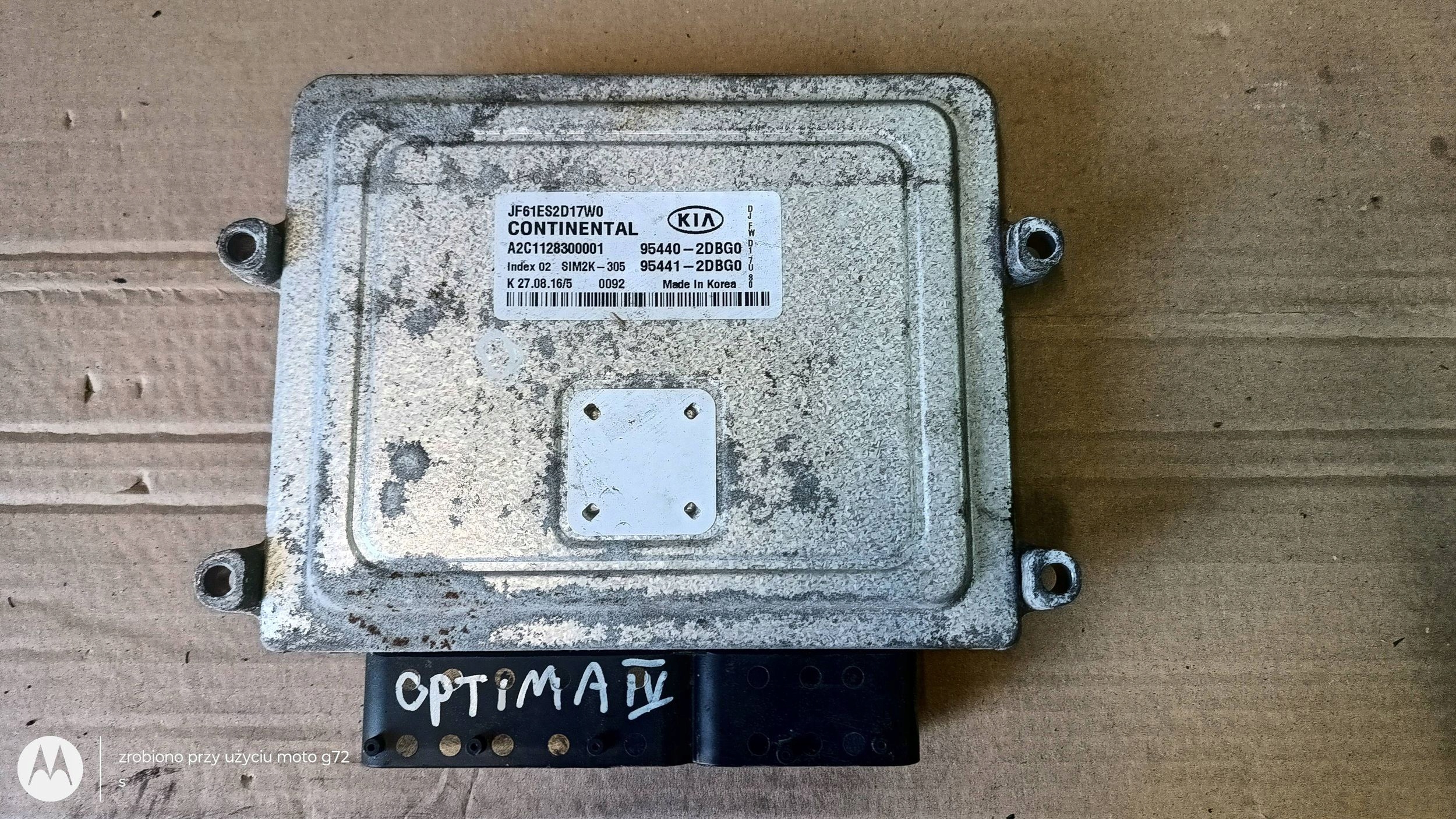 KIA OPTIMA computer module control unit 95440-2DBG0 2019R