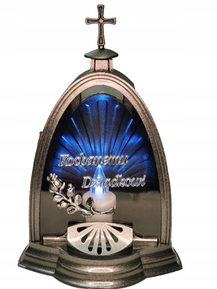 

Znicz lampion Led Kochanemu Dziadkowi R-166A