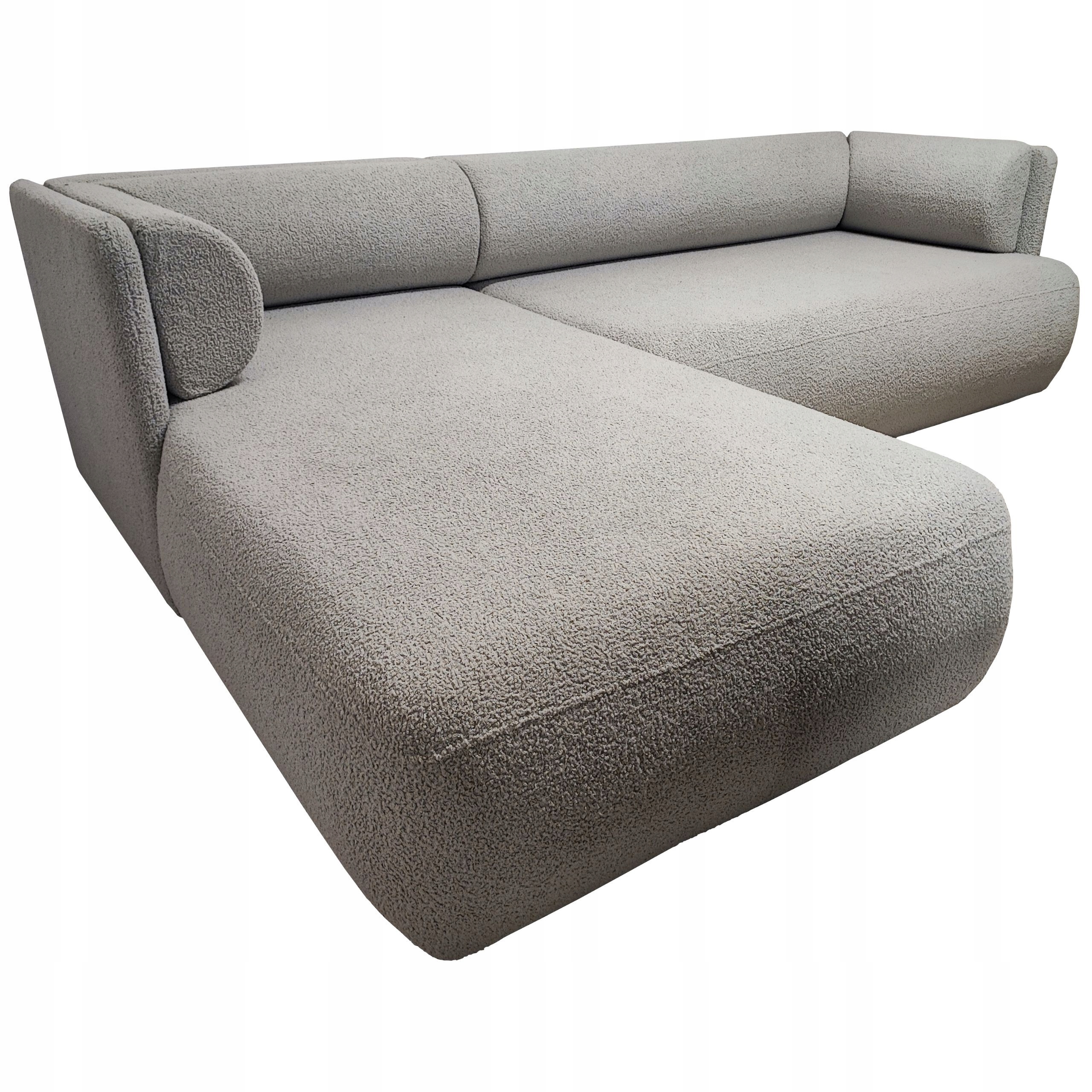 Moderní Rohová Sedací Souprava S Funkcí Spaní Cloud Mini 256 CM Rohová Sedačka Beránek Levý