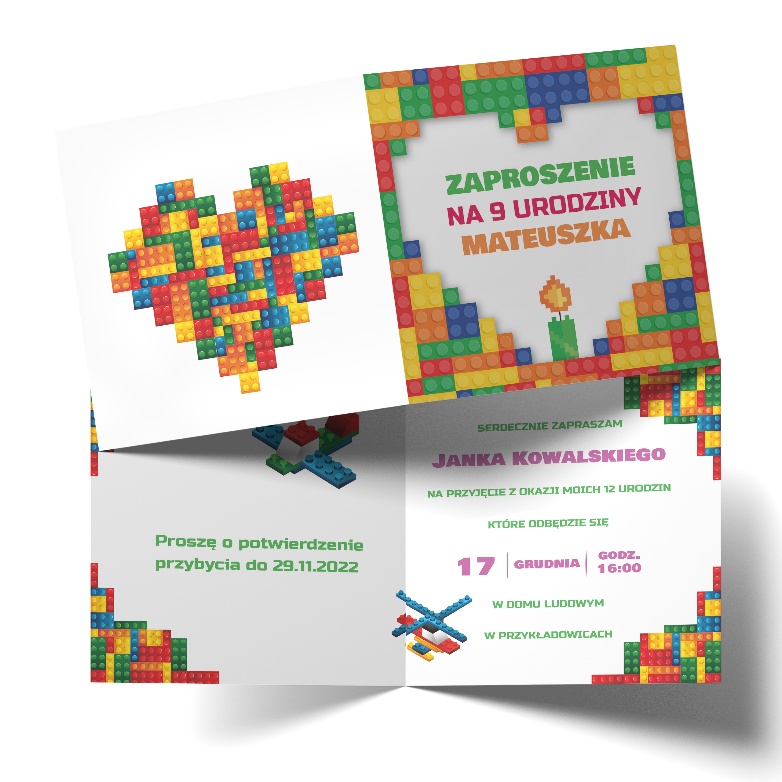 KREATOR ZAPROSZENIA URODZINOWE DLA DZIECI