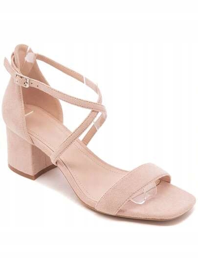 Shein Růžové Klasické Sandály S Pásky A Kotníkem 41 1JA