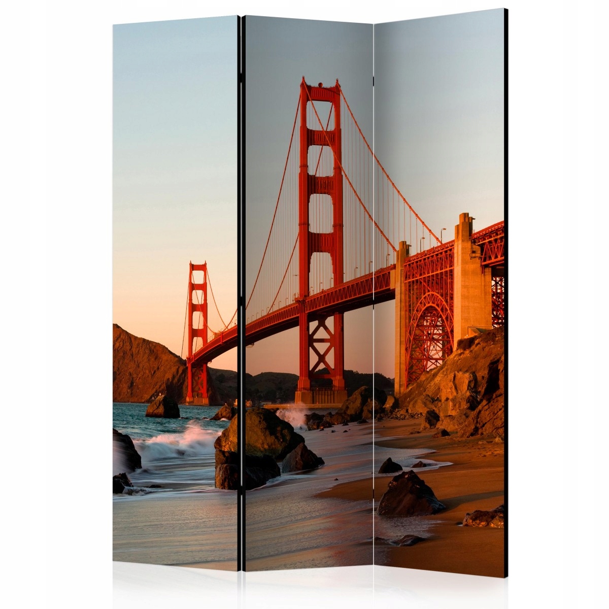 Parawan zasłona Most Golden Gate zachód 135x172