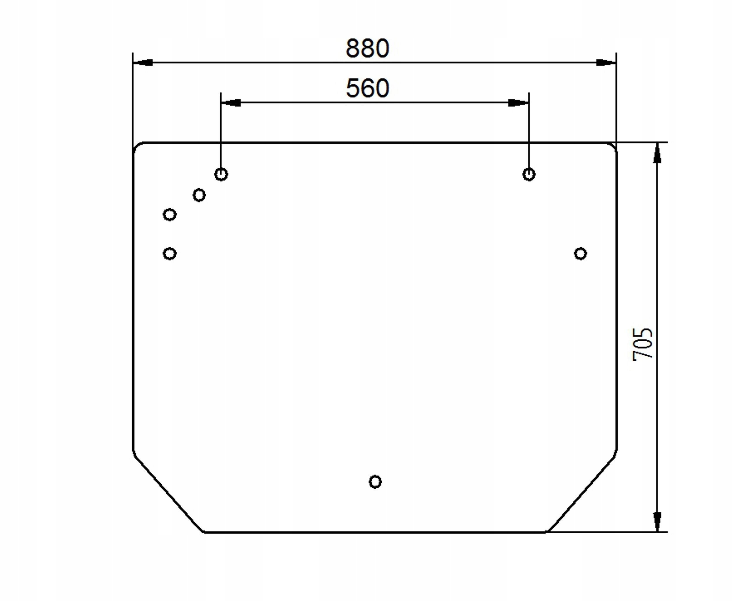 sklo Deutz-Fahr Lamborghini Same zadní 001077190