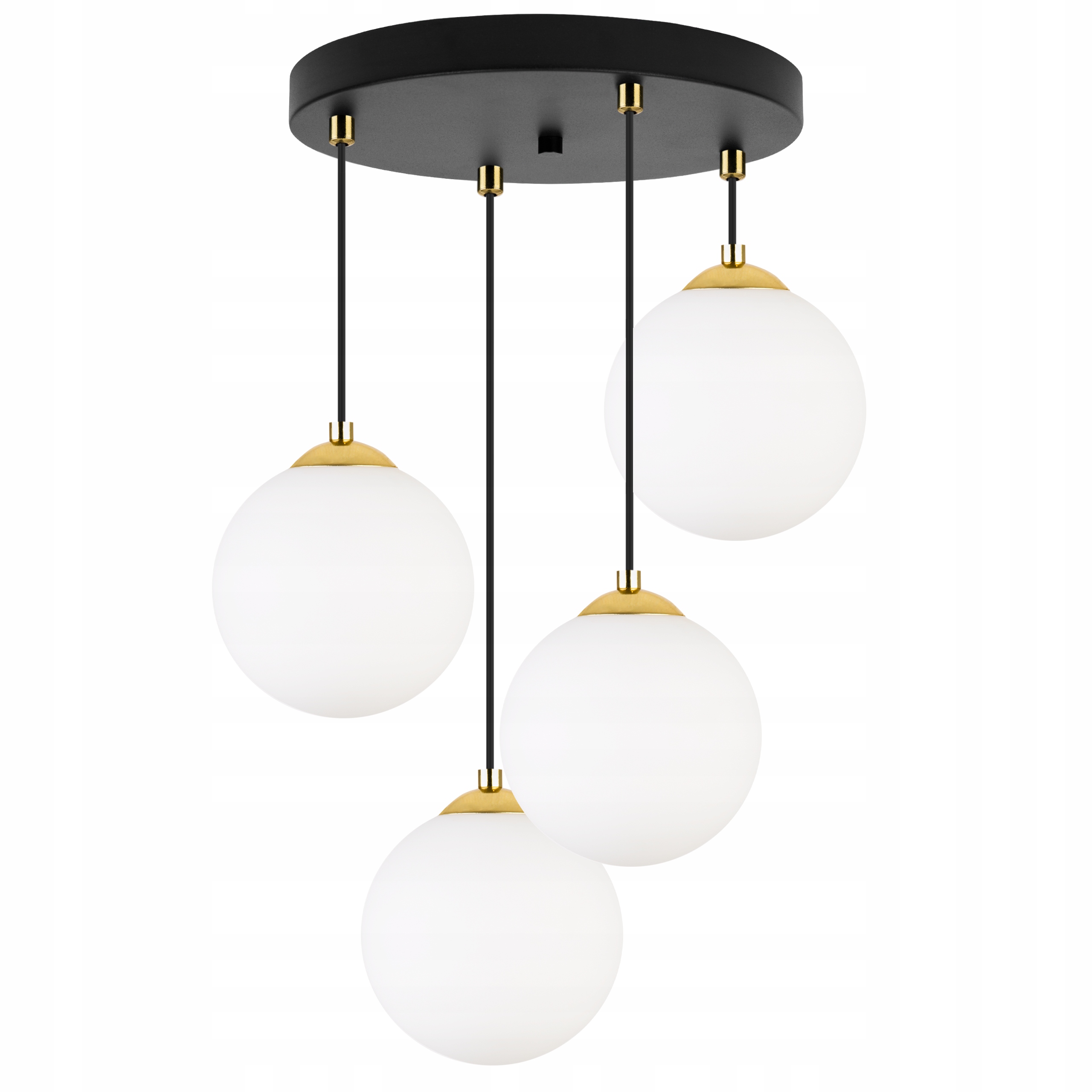 

Lampa Wisząca Sufitowa Plafon Kula Złota Chrom Led