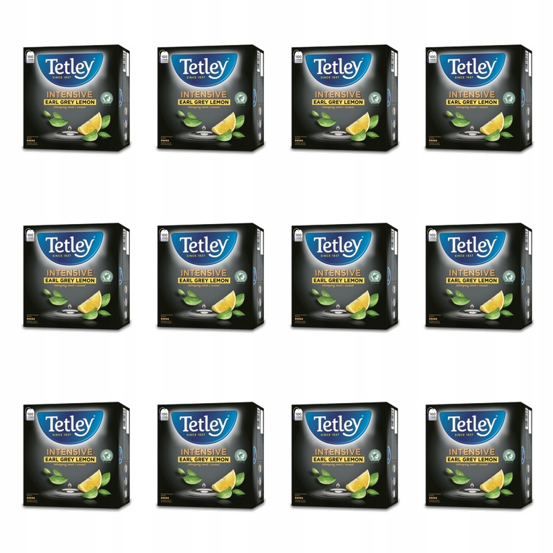 Čaj Tetley Intensive Earl Grey Lemon 100 sáčků x 2 g X12