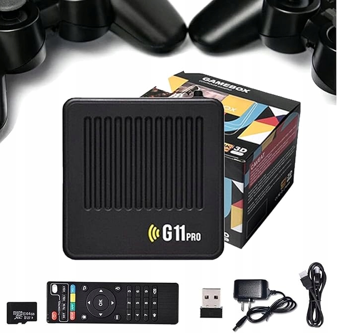 Emulátor Retro Herní Konzole Sada 2 Ovladačů Pady Gamebox 128 Gb