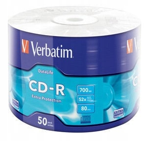 Verbatim Cd-r 52x 700MB 50P Sp Extra Protection Wrap 43787