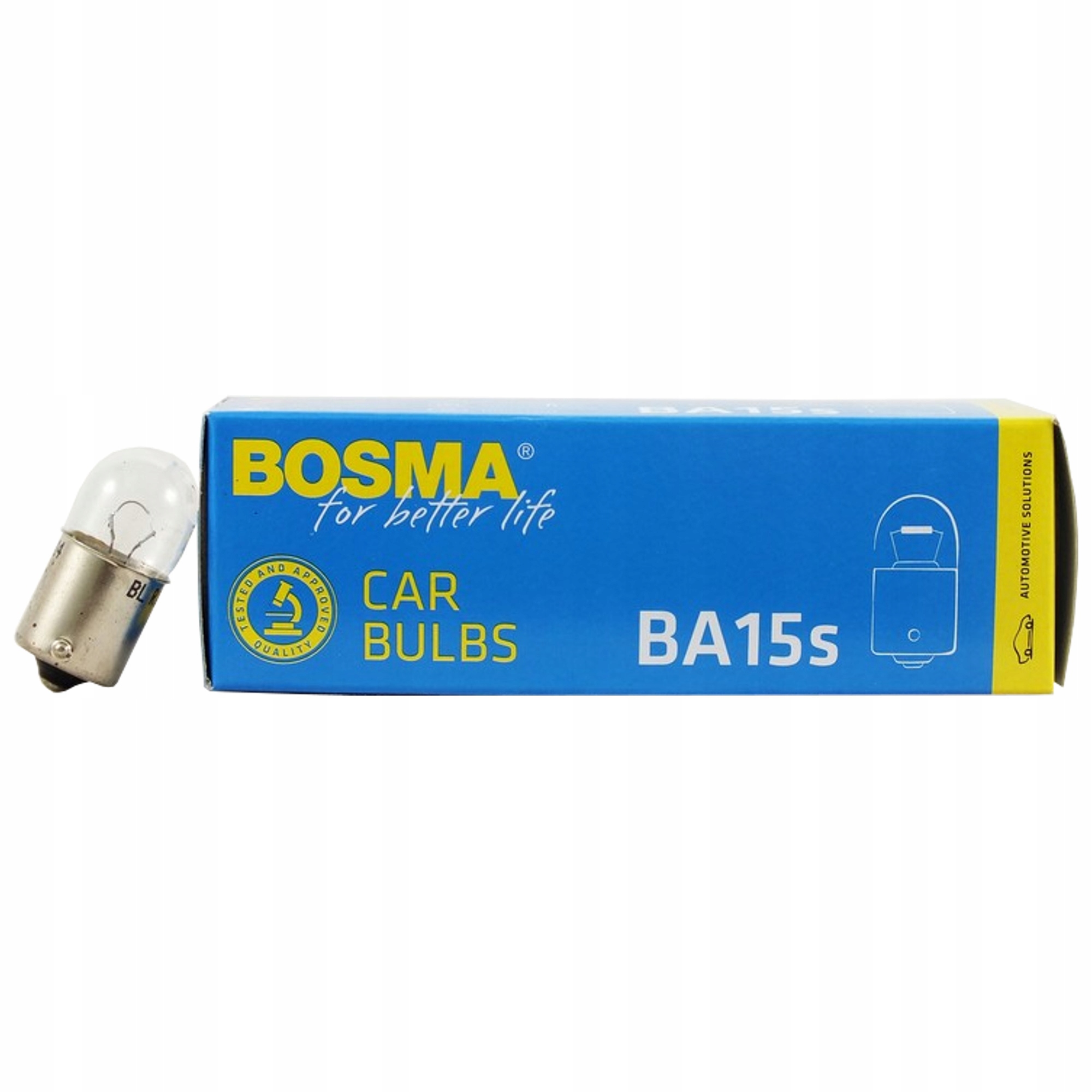Bosma 1611 Żarówka 12V 10W Bańka R10W BA15s 10szt.