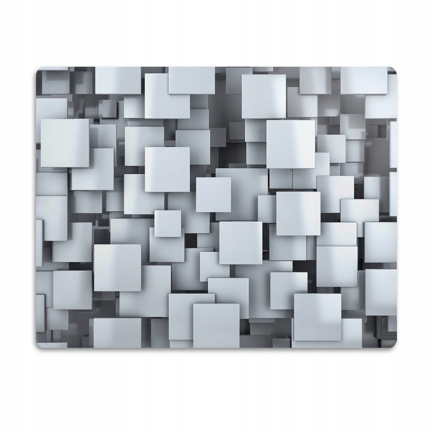 Levně Pro psa podložka pod misky Čtverce 3D 60x40 cm