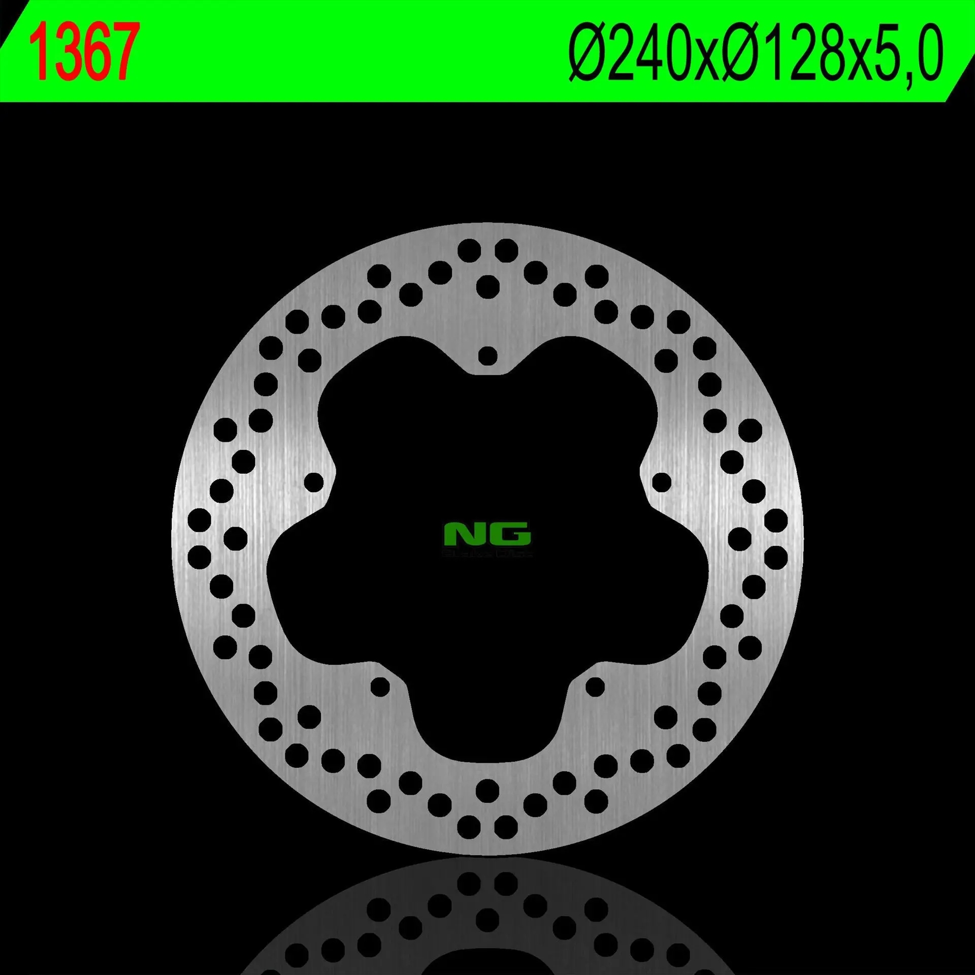 Brzdový kotúč Zadný (240X128X5) (5X6,5mm)