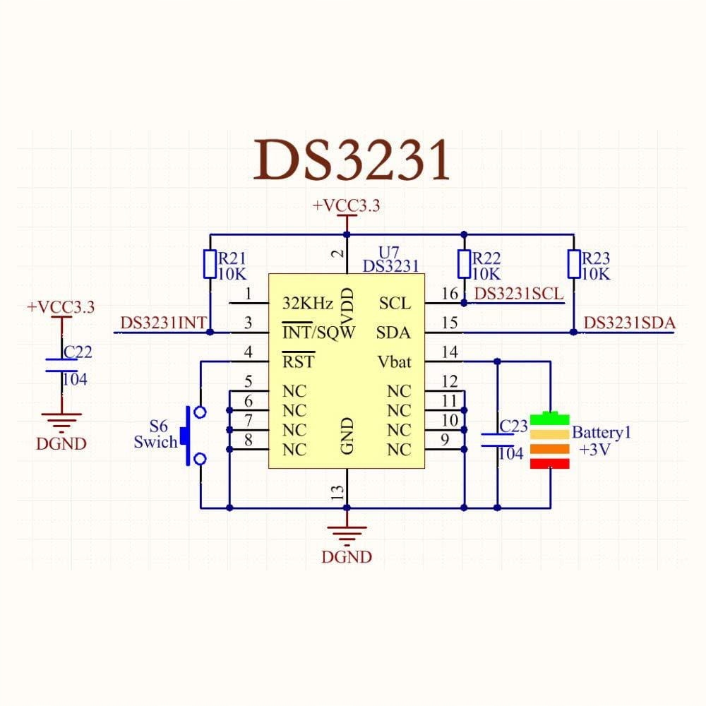 Moduł zegara czasu rzeczywistego DS3231 z baterią Rodzaj inny