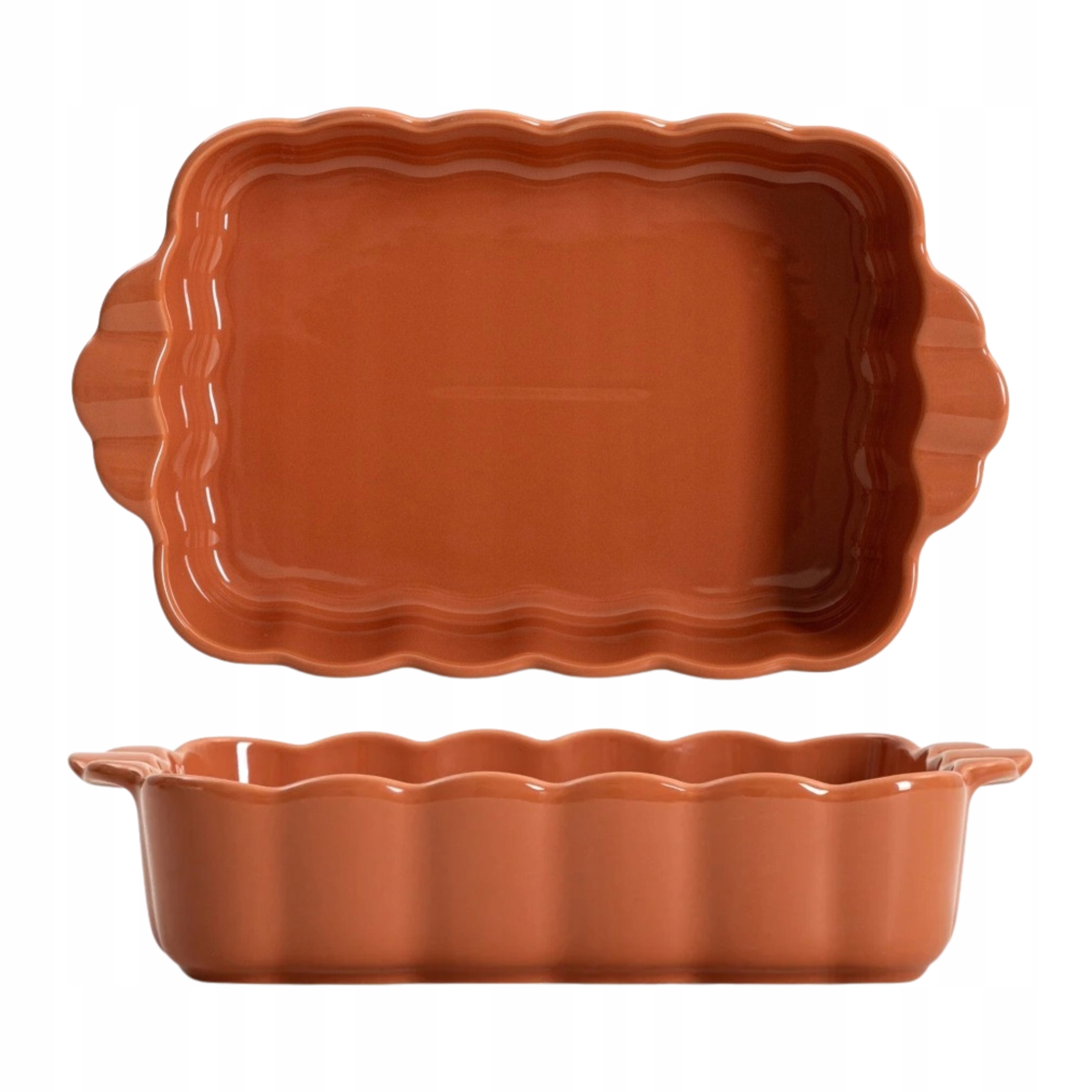 Žáruvzdorná zapékací nádoba Brisa obdélníková 34 cm, keramická Homla