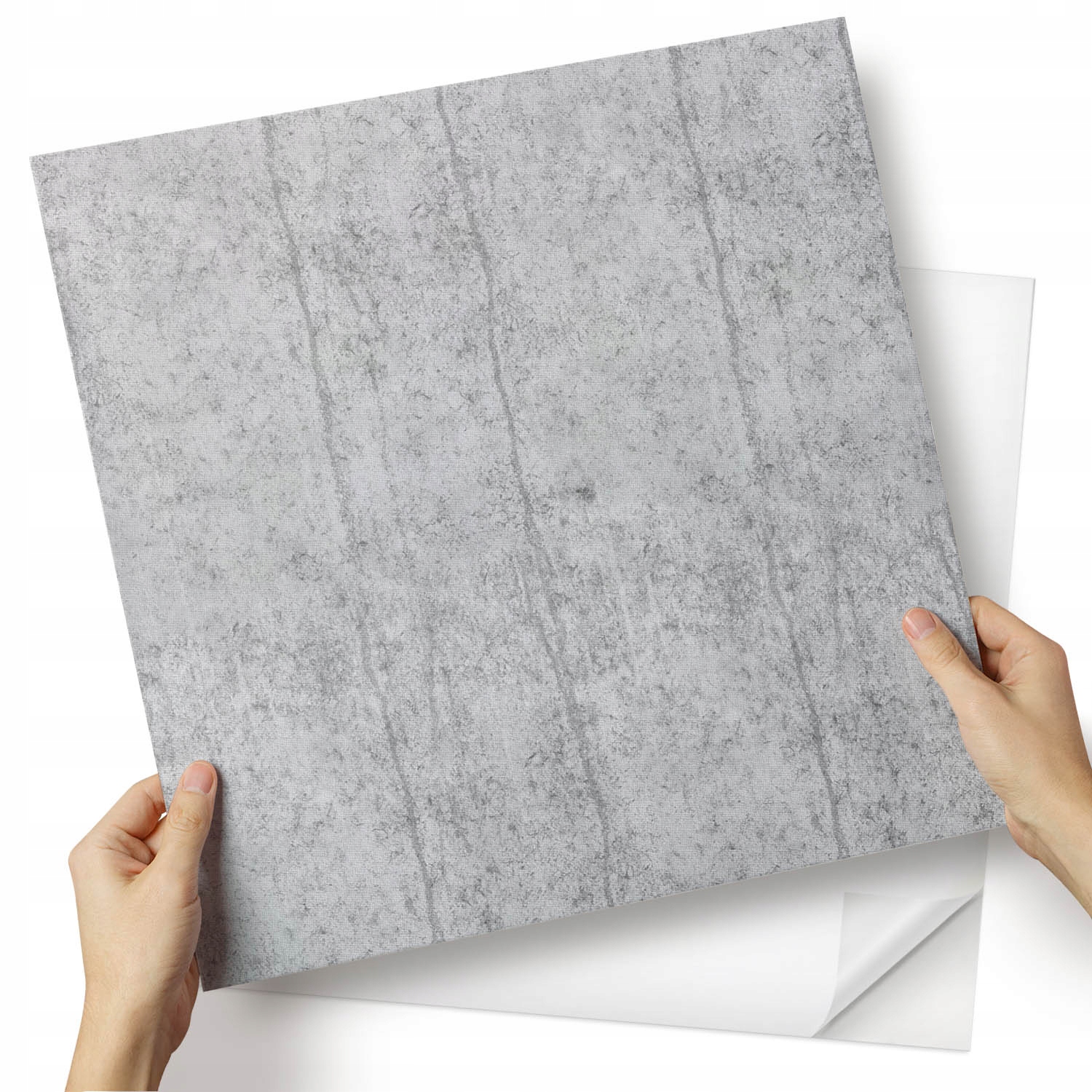 Sada vinylových panelů Snadná montáž Kreslící struktura betonu 4x50x50 cm