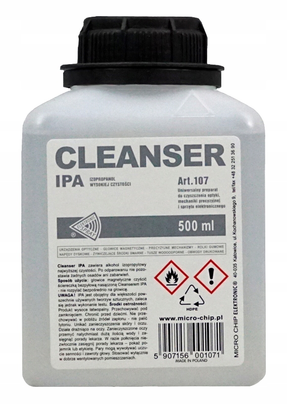 

Alkohol Izopropylowy Ipa Izopropanol 100% 500 ml