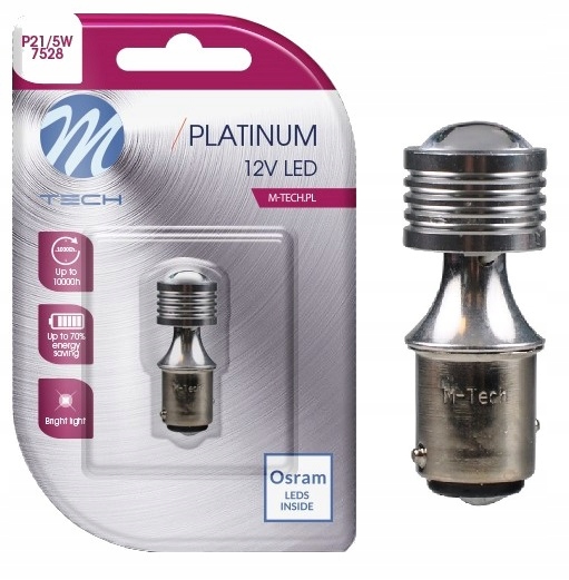 

Żarówka P21/5W Osram Led M-tech 4 Smd Canbus Biała