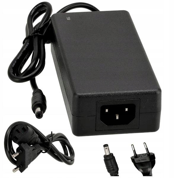 ZASILACZ 12V DC 5A 5,5mm x 2,1mm DESKTOP + KABEL DO LED