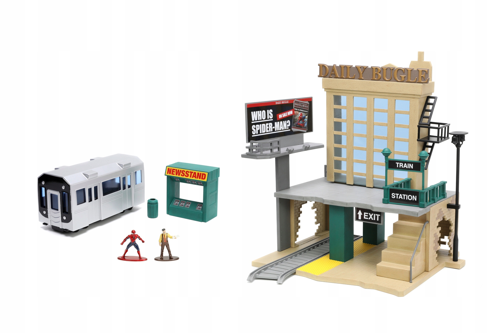 Jada Diorama Spider-man Nano-scene Figurki Stacja Metra Nowy Daily Bugle