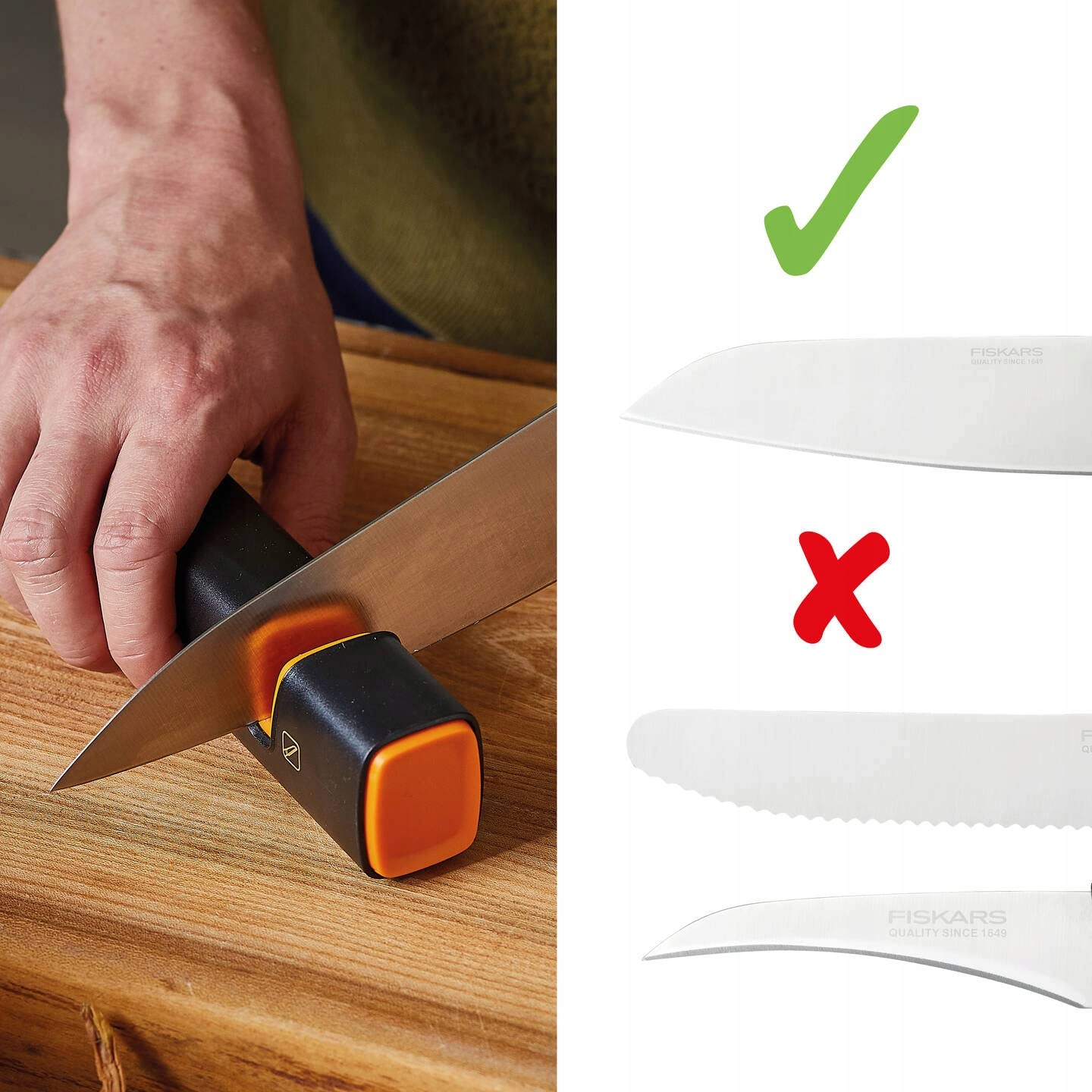 Fiskars Ostrzenie Ostrzałka Do Noży Kuchennych — miniatura 3
