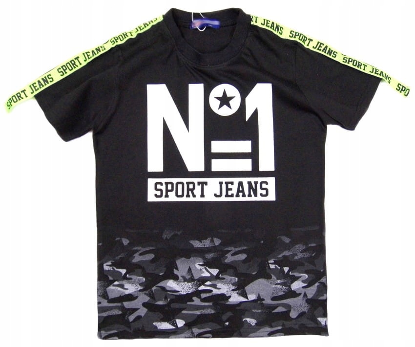 

koszulka T-shirt bawełna 1193 NR*1 Sport 14A czarn