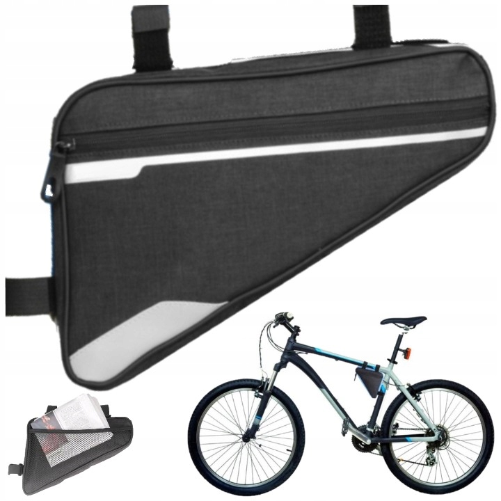 SAKWA ROWEROWA TRÓJKĄTNA TORBA POD RAMĘ NA ROWER WODOODPORNA SASZETKA