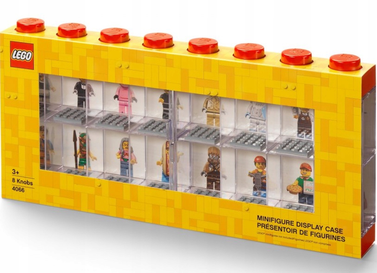 Lego Gablota na Minifigurki Gablotka na 16 Minifigures Regał Czerwony