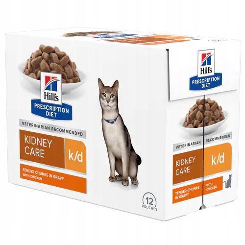Levně Hill's Pd Feline K/d Kidney Care kapsička Kuře 12x 85 g