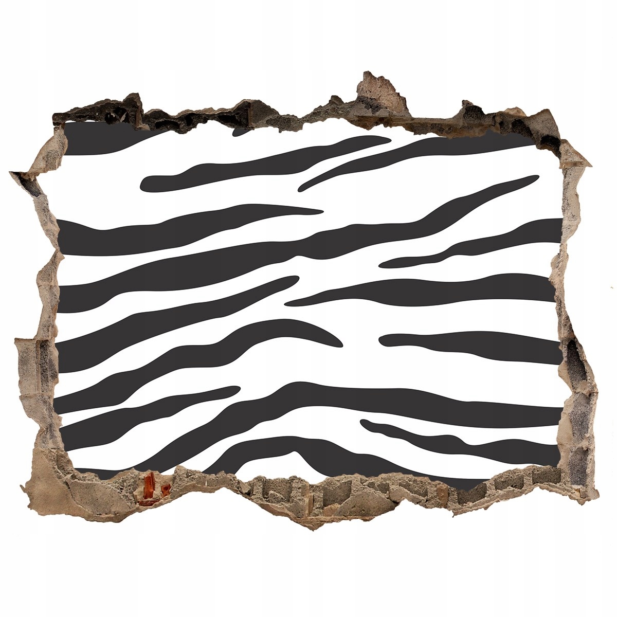 

Fotoobraz dziura na ścianę Naklejka Zebra tło