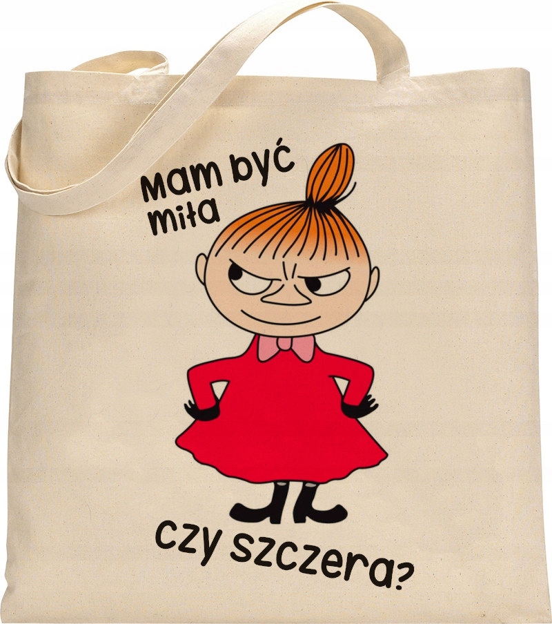 EKO TORBA ZAKUPOWA SHOPPERKA ŚMIESZNE NAPISY GRUBA BAWEŁNA - RW10