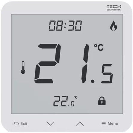 Tech Izbový Regulátor Drôtový R-12S Biely