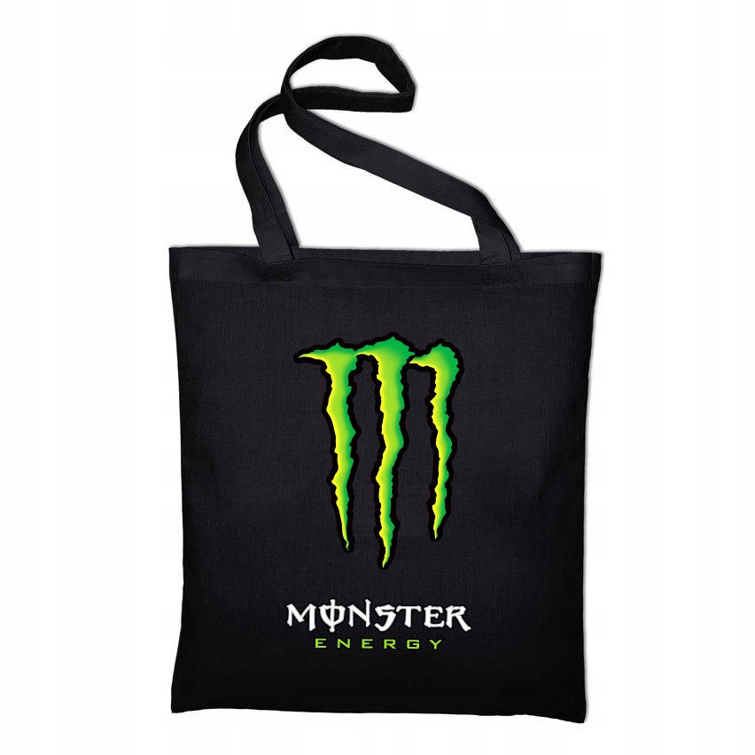 

Torba Eco bawełniana Czarna wzór Monster Energy