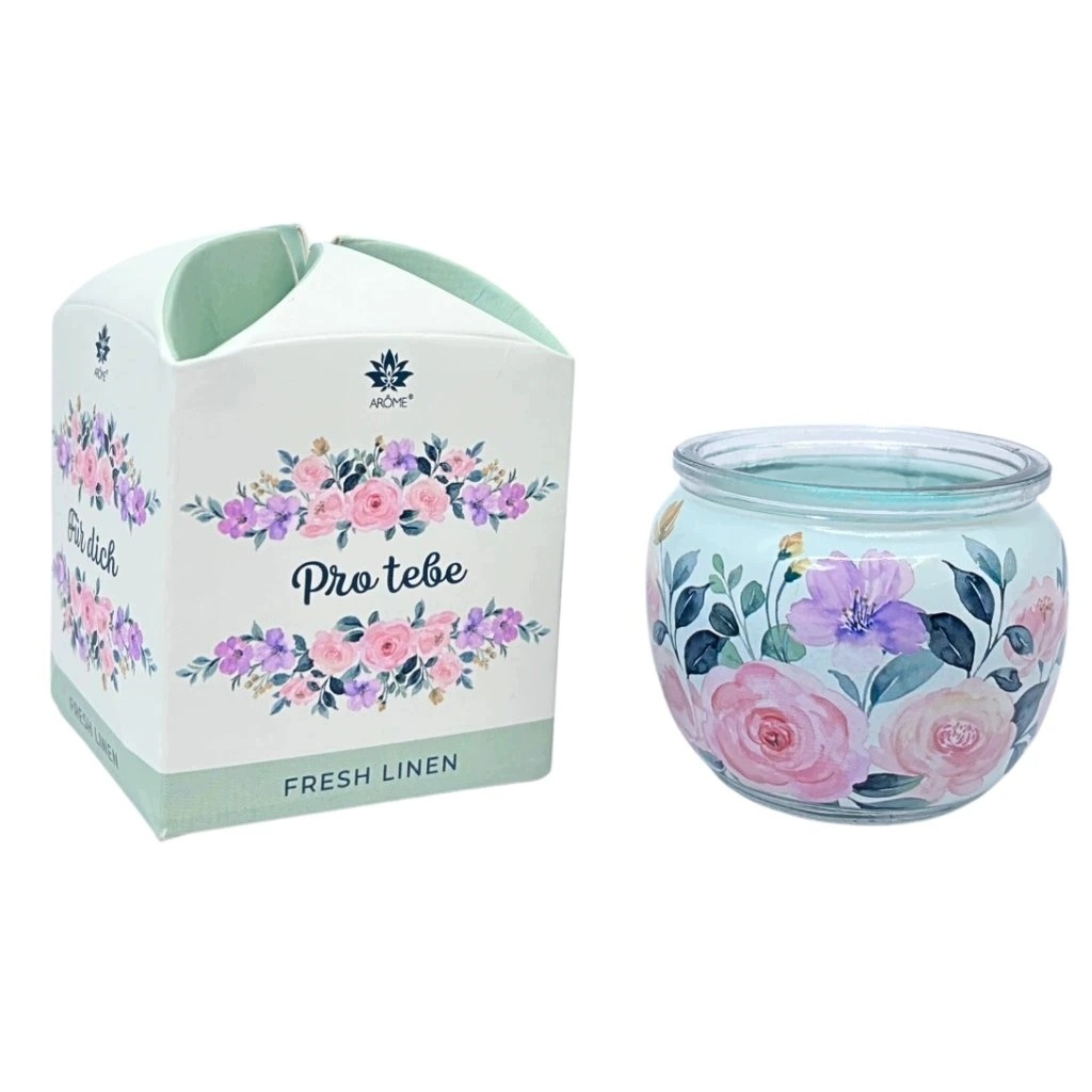 Vonná svíčka Fresh Linen 90 g, 12 ks