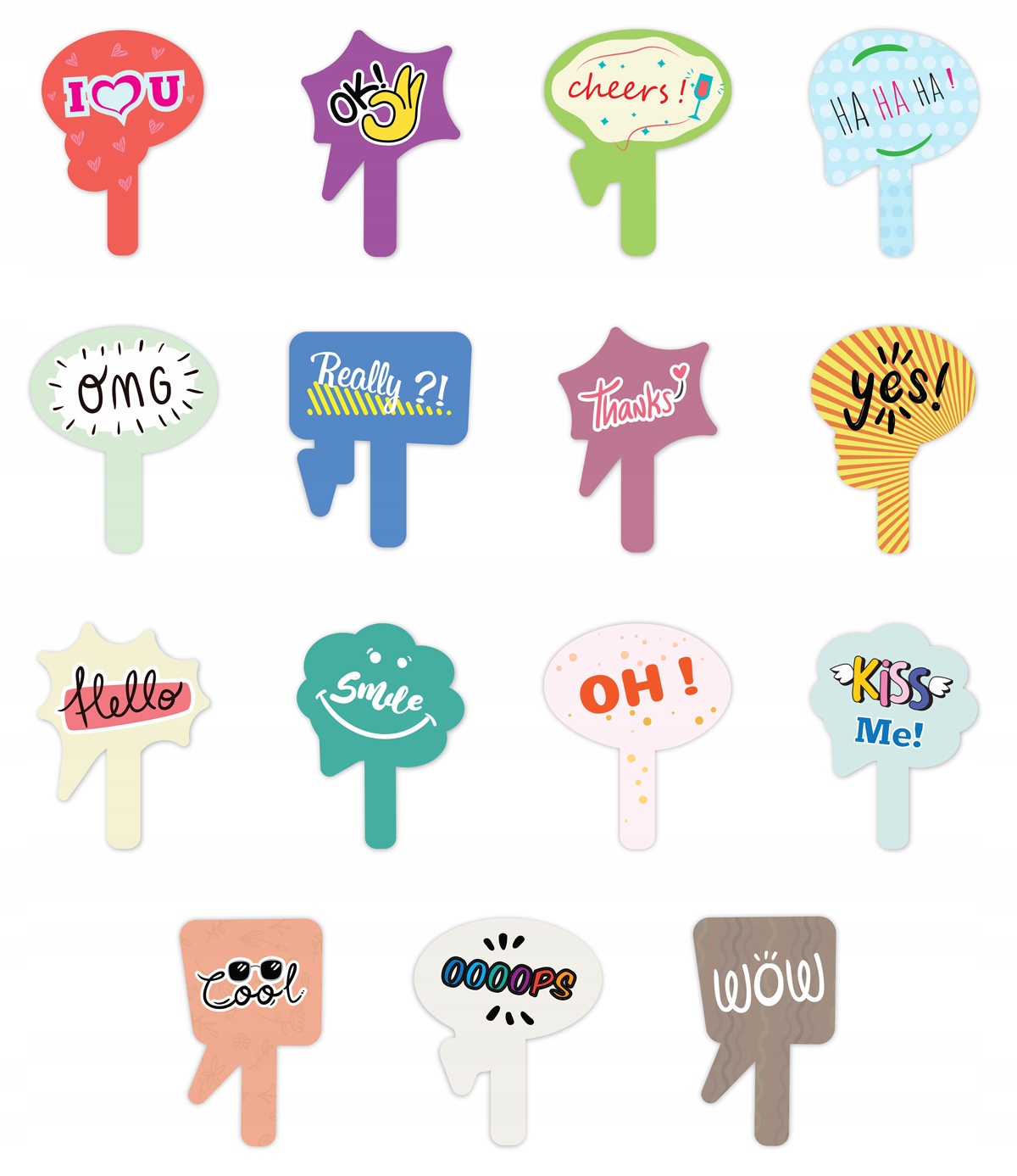 

Tabliczki gadżety do fotobudki Ślub Wesele 15sztuk